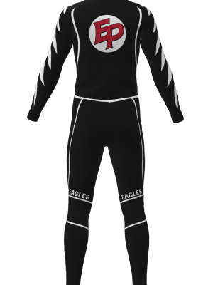 Podiumwear Unisex Silver Two-Piece Race Suit