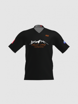 Podiumwear Men's Silver Short Sleeve MTB Jersey - New Fabric 2025!