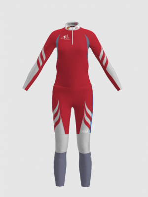 Podiumwear Women's Gold Two-Piece Race Suit