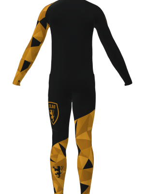 Podiumwear Unisex Gold Two-Piece Race Suit