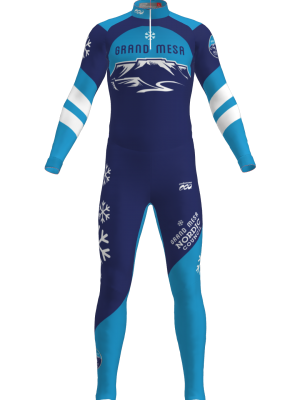 Podiumwear Unisex Silver Two-Piece Race Suit