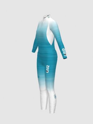 Podiumwear Women's Gold Two-Piece Race Suit