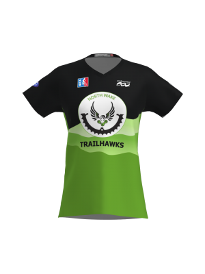Podiumwear Women's Silver Short Sleeve MTB Jersey - NEW FABRIC 2025!