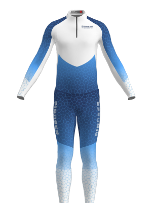 Podiumwear Unisex Gold Two-Piece Race Suit