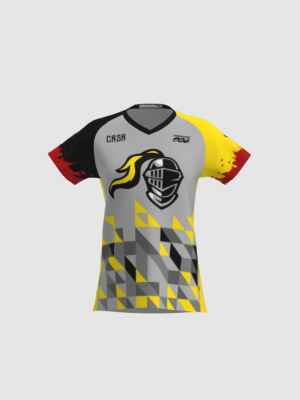 Podiumwear Women's Silver Short Sleeve MTB Jersey - NEW FABRIC 2025!