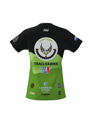 Podiumwear Women's Silver Short Sleeve MTB Jersey - NEW FABRIC 2025!