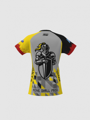 Podiumwear Women's Silver Short Sleeve MTB Jersey - NEW FABRIC 2025!