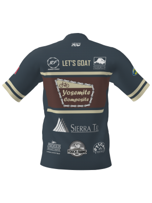 Podiumwear Men's Silver Short Sleeve MTB Jersey - New Fabric 2025!
