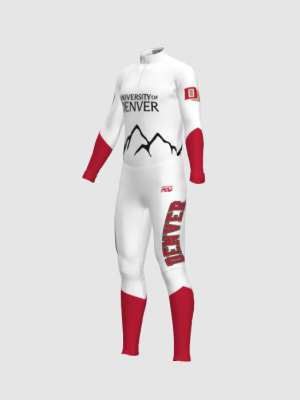 Podiumwear Unisex Silver Two-Piece Race Suit