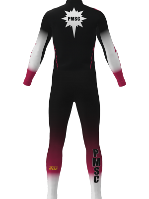 Podiumwear Unisex Silver Two-Piece Race Suit