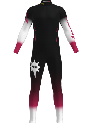 Podiumwear Unisex Silver Two-Piece Race Suit