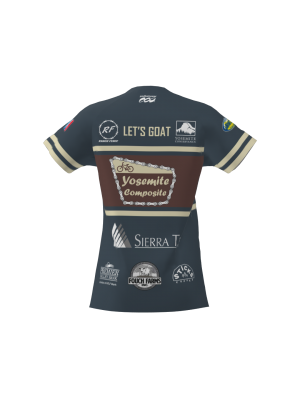 Podiumwear Women's Silver Short Sleeve MTB Jersey - NEW FABRIC 2025!
