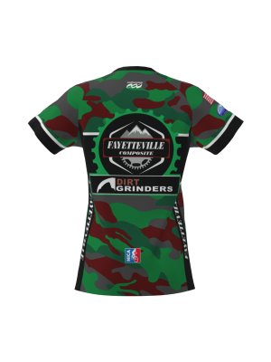 Podiumwear Women's Silver Short Sleeve MTB Jersey - NEW FABRIC 2025!