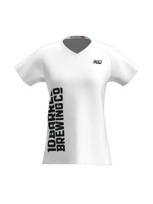 Podiumwear Women's Silver Short Sleeve MTB Jersey - NEW FABRIC 2025!