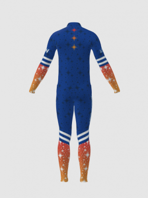 Podiumwear Unisex Gold Two-Piece Race Suit