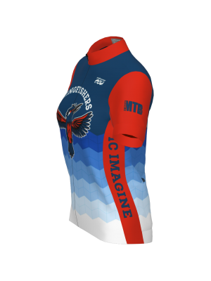 Podiumwear Women's Silver Full Zip Jersey