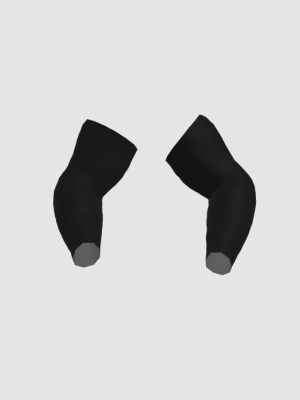 Podiumwear Dyed Black Armwarmers