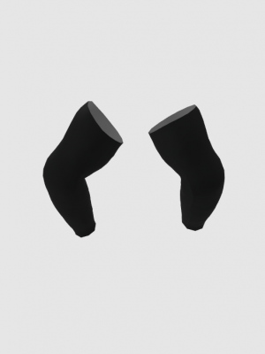 Podiumwear Dyed Black Armwarmers