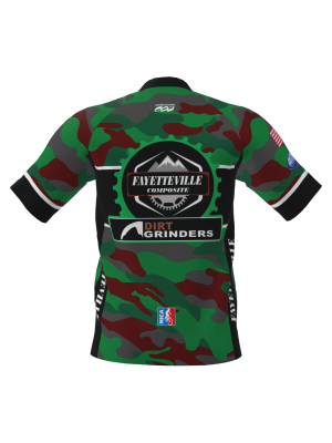 Podiumwear Men's Silver Short Sleeve MTB Jersey - New Fabric 2025!