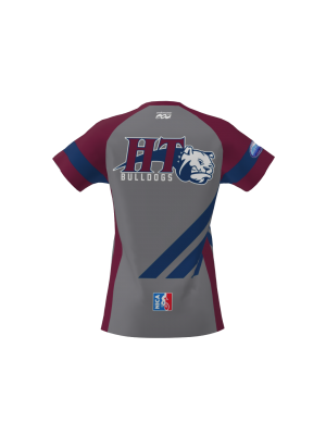 Podiumwear Women's Silver Short Sleeve MTB Jersey - NEW FABRIC 2025!