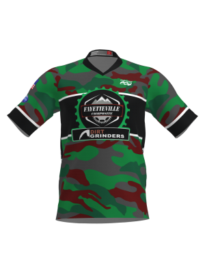 Podiumwear Men's Silver Short Sleeve MTB Jersey - New Fabric 2025!