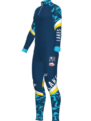 Podiumwear Unisex Silver Two-Piece Race Suit