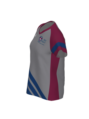Podiumwear Women's Silver Short Sleeve MTB Jersey - NEW FABRIC 2025!
