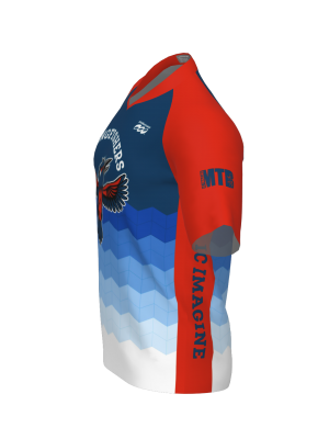 Podiumwear Men's Silver Short Sleeve MTB Jersey - New Fabric 2025!