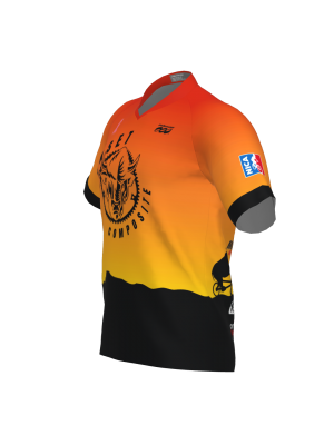 Podiumwear Men's Silver Short Sleeve MTB Jersey - New Fabric 2025!