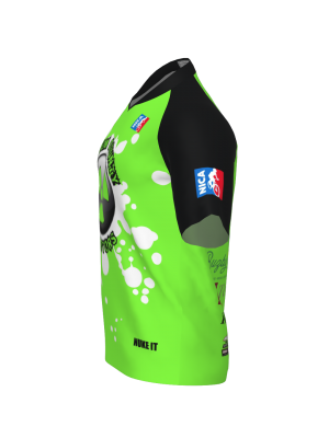 Podiumwear Men's Silver Short Sleeve MTB Jersey - New Fabric 2025!