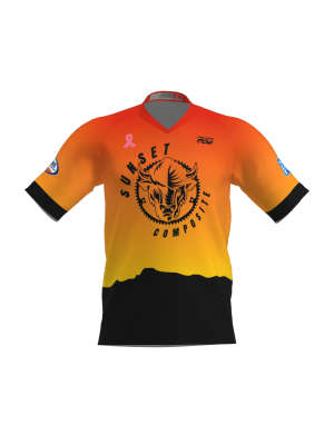 Podiumwear Men's Silver Short Sleeve MTB Jersey - New Fabric 2025!