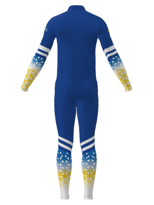 Podiumwear Unisex Gold Two-Piece Race Suit