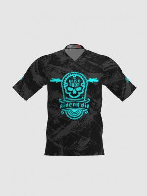 Podiumwear Men's Silver Short Sleeve MTB Jersey - New Fabric 2025!