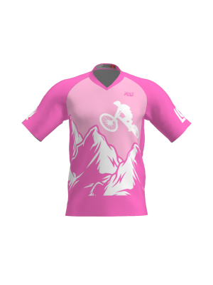 Podiumwear Men's Silver Short Sleeve MTB Jersey - New Fabric 2025!