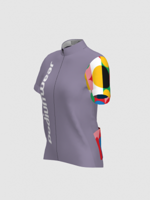 Podiumwear Women's Silver Full Zip Jersey