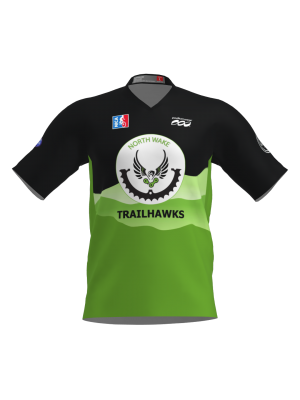 Podiumwear Men's Silver Short Sleeve MTB Jersey - New Fabric 2025!