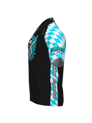 Podiumwear Men's Silver Short Sleeve MTB Jersey - New Fabric 2025!