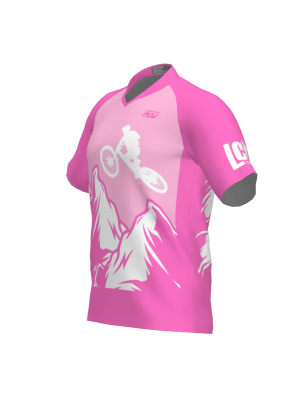 Podiumwear Men's Silver Short Sleeve MTB Jersey