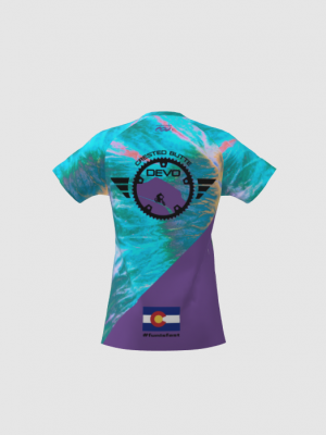 Podiumwear Women's Silver Short Sleeve MTB Jersey - NEW FABRIC 2025!