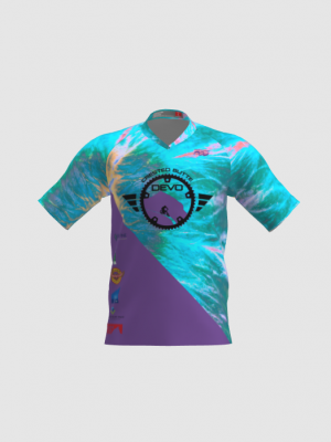 Podiumwear Men's Silver Short Sleeve MTB Jersey - New Fabric 2025!