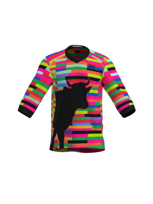 Podiumwear Men's Loose Fit Short Sleeve MTB Jersey (Cycling) Front View