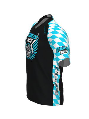 Podiumwear Men's Silver Short Sleeve MTB Jersey - New Fabric 2025!