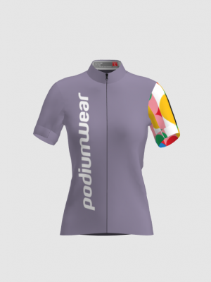 Podiumwear Women's Silver Full Zip Jersey