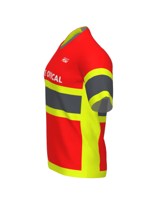 Podiumwear Men's Silver Short Sleeve MTB Jersey - New Fabric 2025!