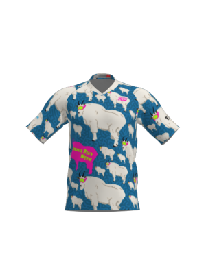 Podiumwear Men's Silver Short Sleeve MTB Jersey - New Fabric 2025!