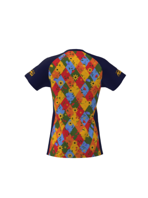 Podiumwear Women's Silver Short Sleeve MTB Jersey - NEW FABRIC 2025!