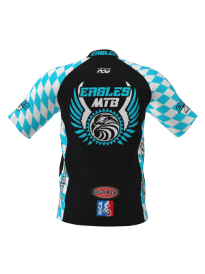 Podiumwear Men's Silver Short Sleeve MTB Jersey - New Fabric 2025!