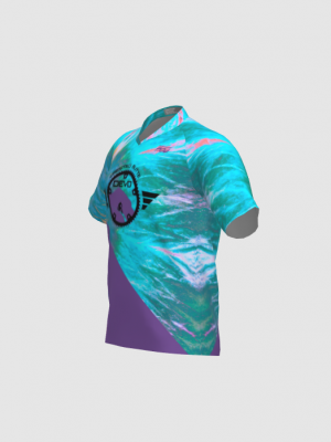 Podiumwear Men's Silver Short Sleeve MTB Jersey - New Fabric 2025!