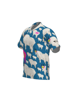 Podiumwear Men's Silver Short Sleeve MTB Jersey - New Fabric 2025!
