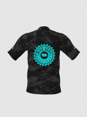 Podiumwear Men's Silver Short Sleeve MTB Jersey - New Fabric 2025!